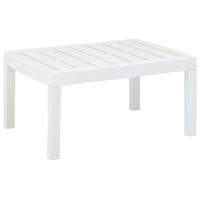 VidaXL Tuintafel 78x55x38 cm kunststof wit - thumbnail