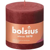 Bolsius kaars rustiek 10x10 cm delicate red - thumbnail