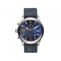 Horlogeband Diesel DZ4450 Leder/Textiel Blauw 24mm - thumbnail