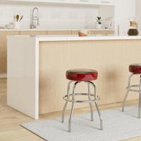 Fender Red Sparkle Logo Barstool 24" zwart-rood-chroom gitaarkruk (61 cm) - thumbnail