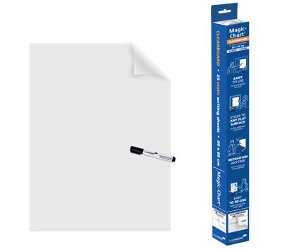Magic chart legamaster whiteboard 600x800mm tr 25v