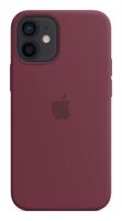 Apple Silicone MagSafe Case iPhone 12 Mini Plum - thumbnail
