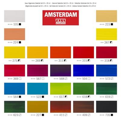 Bruynzeel Amsterdam acrylverf standard set, 24dlg. - thumbnail