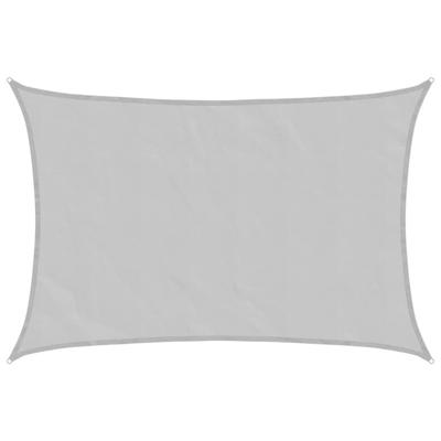 VidaXL Zonnezeil 6x5 m 100% polyester oxford lichtgrijs