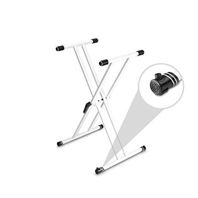 Gravity KSX2W Keyboardstandaard dubbele X-Form wit - thumbnail