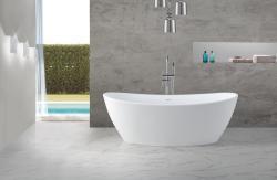 Wiesbaden Eva Solid Surface vrijstaand bad type 178x84x64 cm mat wit