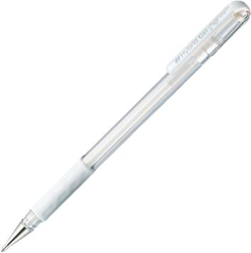 Gelschrijver Pentel K118 Grip medium wit | 12 stuks Gelschrijver Pentel K118 Grip medium wit | 12 stuks