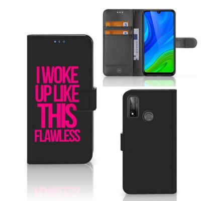 Huawei P Smart 2020 Hoesje met naam Woke Up - Origineel Cadeau Zelf Maken Huawei P Smart 2020 Hoesje met naam Woke Up - Origineel Cadeau Zelf Maken