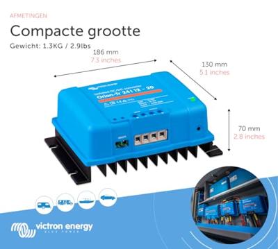 Victron Energy Orion-Tr 24/12-20A Converter 240 W 24 V - 12.2 V Op afstand bedienbaar Victron Energy Orion-Tr 24/12-20A Converter 240 W 24 V - 12.2 V Op afstand bedienbaar