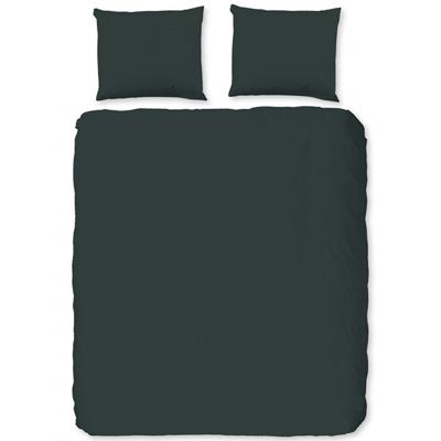 Good Morning Dekbedovertrek "uni dessin" - Groen - (140x200/220 cm) - Katoen Good Morning Dekbedovertrek "uni dessin" - Groen - (140x200/220 cm) - Katoen