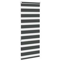 VidaXL Zebra rolgordijn 60x150 cm stofbreedte zwart 55,9 cm - thumbnail