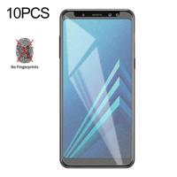 10 stuks niet-volledige matte Frosted gehard glas film voor Galaxy A8 (2018) - thumbnail