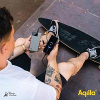 Aqiila Powerbird B10M Powerbank 10000 mAh LiPo USB-A, USB-C Mosgroen - thumbnail