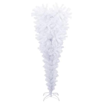 VidaXL Kunstkerstboom met standaard omgekeerd 120 cm wit