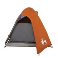 Tent 2-persoons 254x135x112 cm 185T taft grijs en oranje - thumbnail