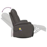 Massagestoel schommelend kunstleer antracietkleurig - thumbnail