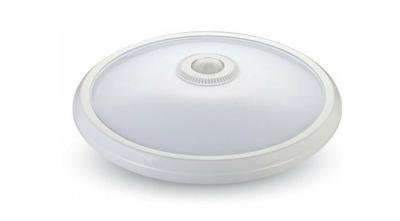 LED Plafondlamp - PIR Bewegingssensor - Ø29 cm - 12 watt - 800 Lumen - 6400K daglicht wit - IP20 Stofdicht - Wit LED Plafondlamp - PIR Bewegingssensor - Ø29 cm - 12 watt - 800 Lumen - 6400K daglicht wit - IP20 Stofdicht - Wit