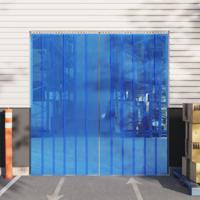 VidaXL Deurgordijn 300x2,6 mm 25 m pvc blauw - thumbnail