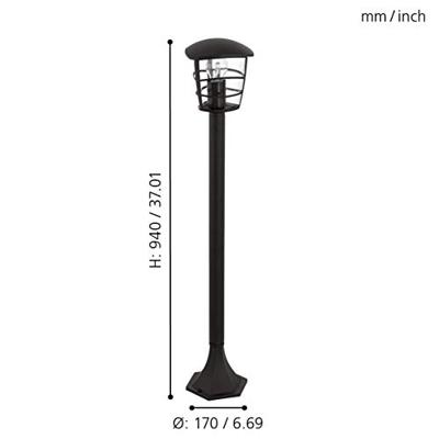 Eglo Staande tuinlampAloria 94cm zwart - 93408