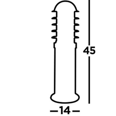 Searchlight RVS buitenlampLouvre 45cm - 052-450
