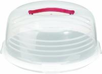 Curver taartdoos 35cm rond wit/transp. - thumbnail