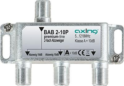 Axing BAB 2-10P Kabel-TV lasdoos 2-voudig 5 - 1218 MHz