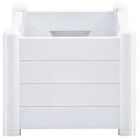 VidaXL Plantenbak verhoogd 100x43x35 cm pp wit - thumbnail