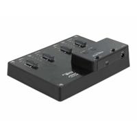 Delock 64124 USB-C, DC-aansluiting 3,5 mm Harde schijf-dockingstation Met clone-functie - thumbnail