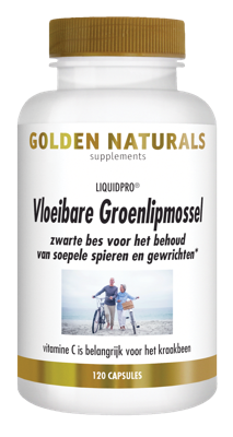 Golden Naturals Vloeibare groenlipmossel 120 Capsules