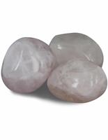 Roze Kwarts Trommelstenen B-kwaliteit 100 gram uit Brazilië - thumbnail