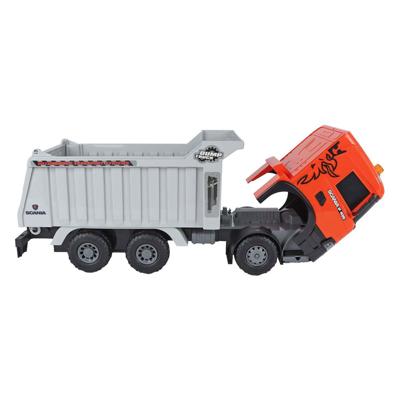 2-Play scania vrachtwagen kiepwagen frictie met licht en geluid