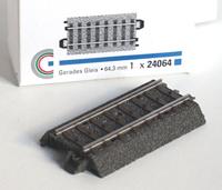 H0 Märklin C-rails (met ballastbed) 24064 Rechte rails 64.3 mm 10 stuk(s) - thumbnail