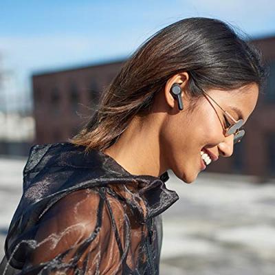 Skullcandy Indy Echte draadloze oordopjes met Bluetooth-microfoon, IP55 zweet-, water- en stofbestendigheid, 16-uurs batterijduur - Zwart