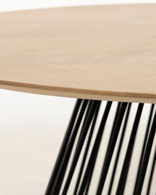 Kave Home Salontafel Leska 120 x 65cm - Naturel - Rond