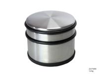 Deurstopper Ø9x7,5cm mat staal - thumbnail