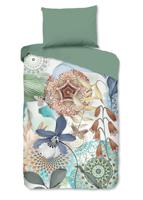 HIP Dekbedovertrek "mandala's en bladeren" - Multi - (140x200 cm) - Katoen Satijn - thumbnail