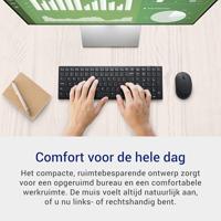 DELL KM555 toetsenbord Inclusief muis Universeel RF-draadloos + Bluetooth QWERTY US International Zw - thumbnail