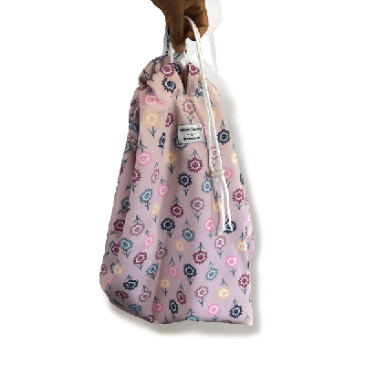 Bamboolik QuQu Wetbag met hengsel (50x45cm) - 4 prints - Sweet Pink