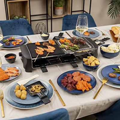 Princess Raclette 8 Stone & Grill Party gourmetstel - thumbnail