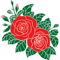 Rozen - Muursticker - thumbnail