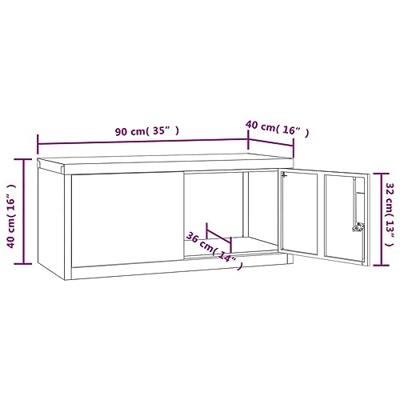 Archiefkast 90x40x40 cm staal lichtgrijs