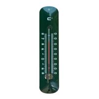 Muurthermometer metaal groen h30cm - thumbnail