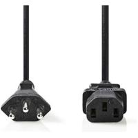 Nedis Stroomkabel | CH Type 12 | IEC-320-C13 | 5 m | 1 stuks - CEGP11200BK50 CEGP11200BK50 - thumbnail