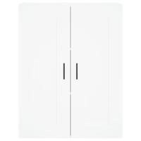 Wandkast 69,5x34x90 cm bewerkt hout wit - thumbnail
