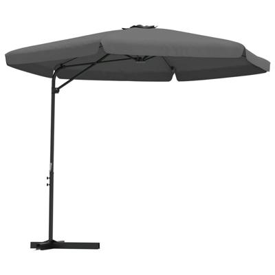 VidaXL Parasol met stalen paal 300 cm antraciet