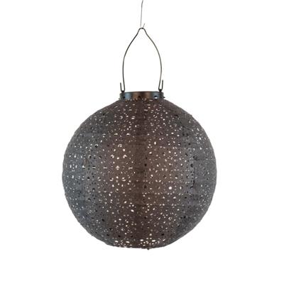 Solar lampion 25 cm grijs/marrakesh Anna's Collection - Annas collection