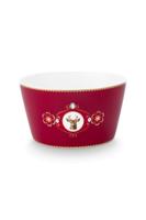 Pip Studio Kom Love Birds Medallion Hert Donkerrood 15cm - thumbnail