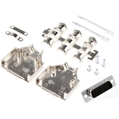 MH Connectors MHDM15-HD26MS-K D-sub female connectorset 180 ° Aantal polen: 15 Soldeerkelk 1 stuk(s)