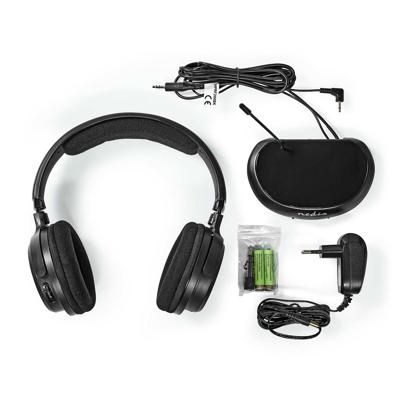 Nedis Draadloze TV-Koptelefoon | RF | On-Ear | Zwart | 1 stuks - HPRF200BK HPRF200BK Nedis Draadloze TV-Koptelefoon | RF | On-Ear | Zwart | 1 stuks - HPRF200BK HPRF200BK