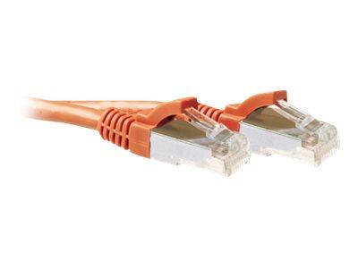 ACT Oranje 2 meter LSZH SFTP CAT6A patchkabel snagless met RJ45 connectoren
